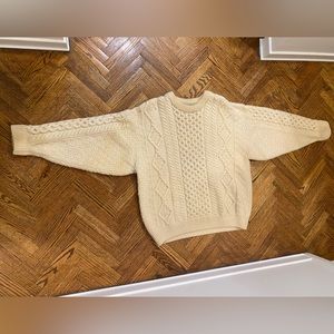 Oversized 100% wool sweater